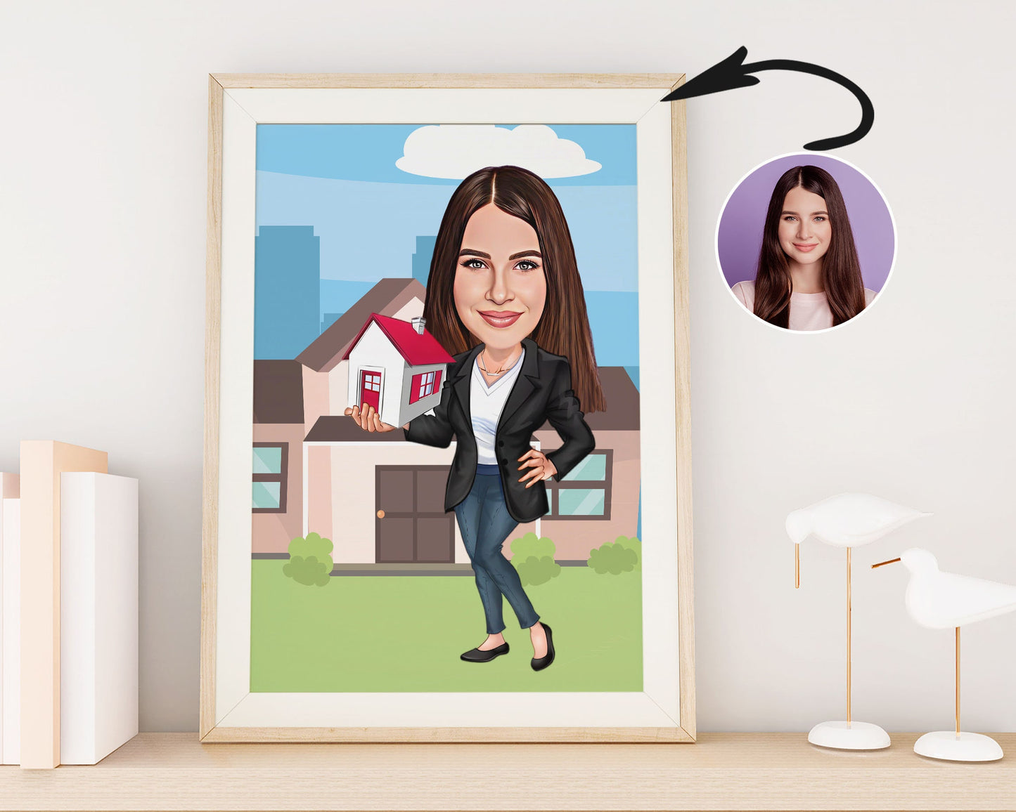 Personalised Realtor Caricature