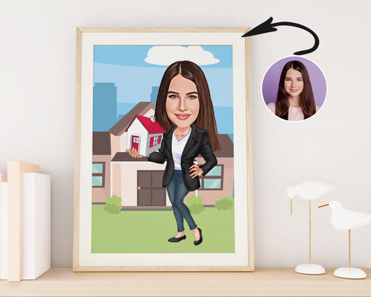 Personalised Realtor Caricature