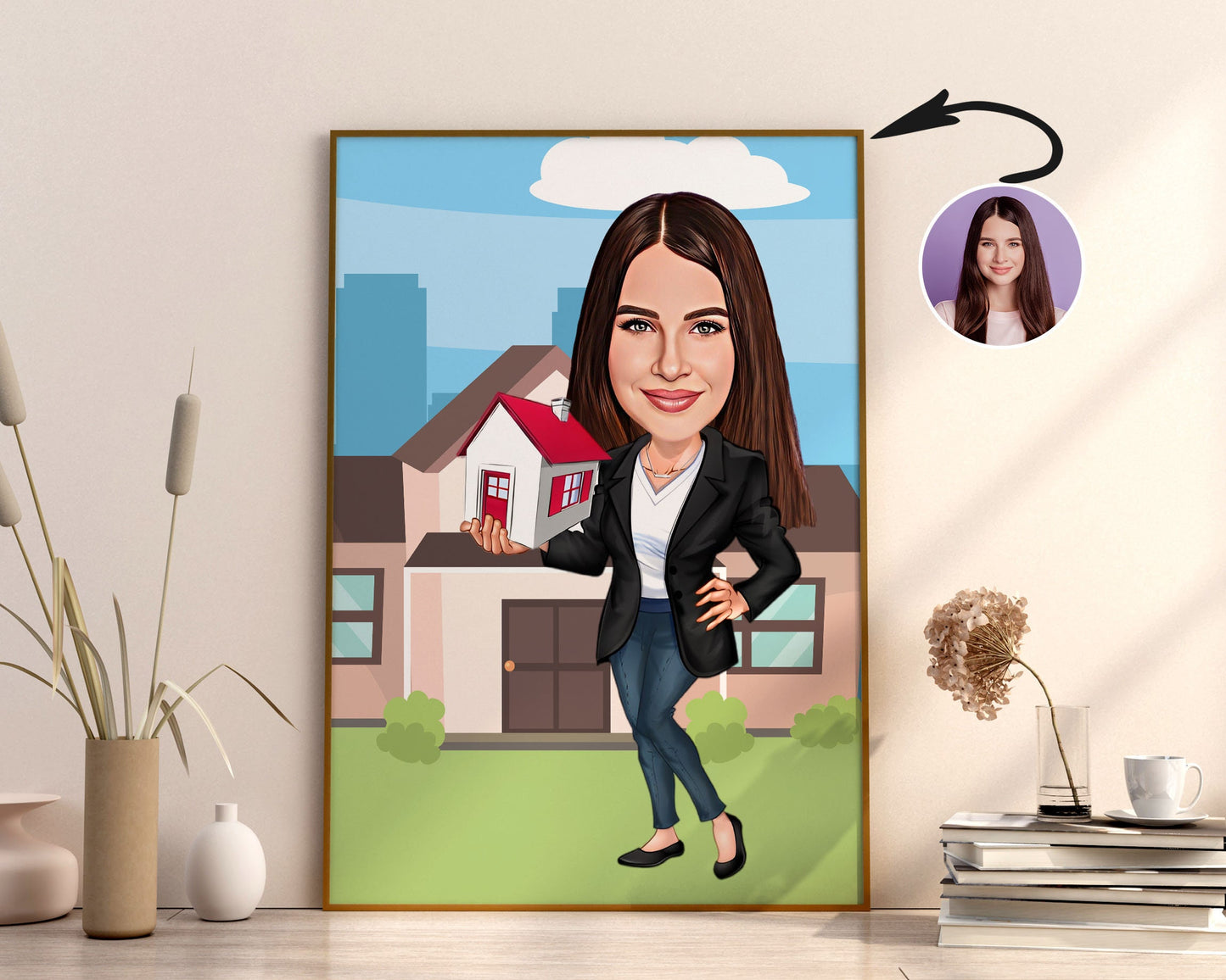 Personalised Realtor Caricature