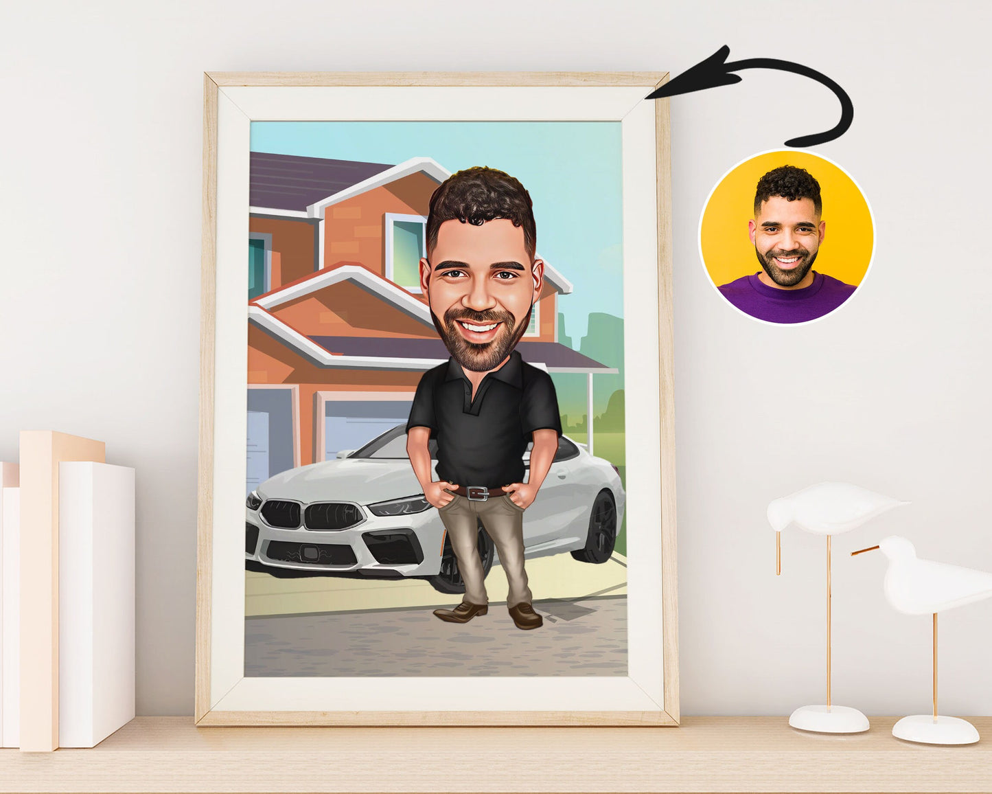 Personalised Car Caricature