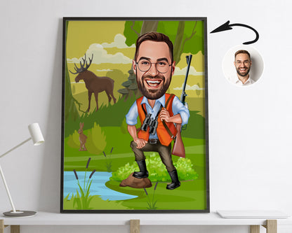 Personalised Hunter Caricature