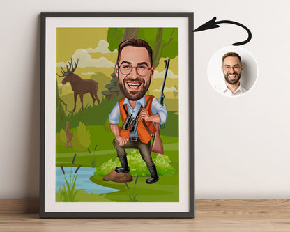Personalised Hunter Caricature