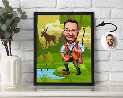 Personalised Hunter Caricature