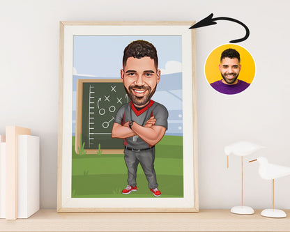 Personalised Coach Caricature