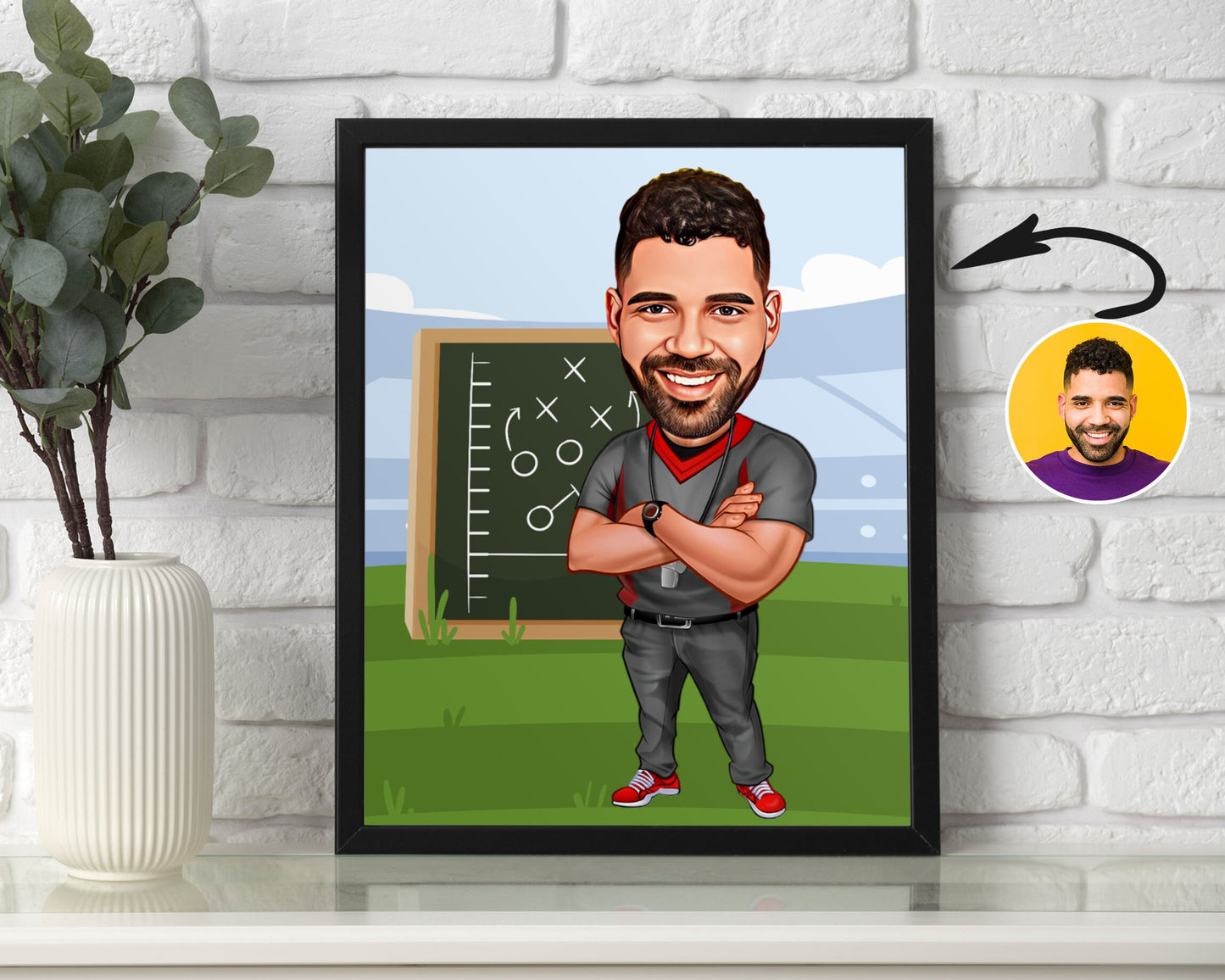 Personalised Coach Caricature