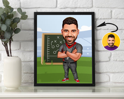 Personalised Coach Caricature