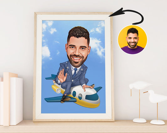 Personalised Pilot Caricature