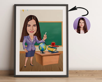 Personalised Teacher Caricature