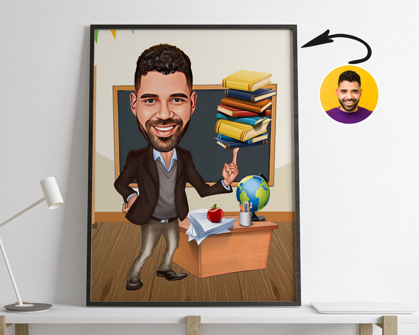 Personalised Teacher Caricature