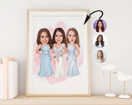 Personalised Family Caricature