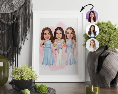 Personalised Family Caricature