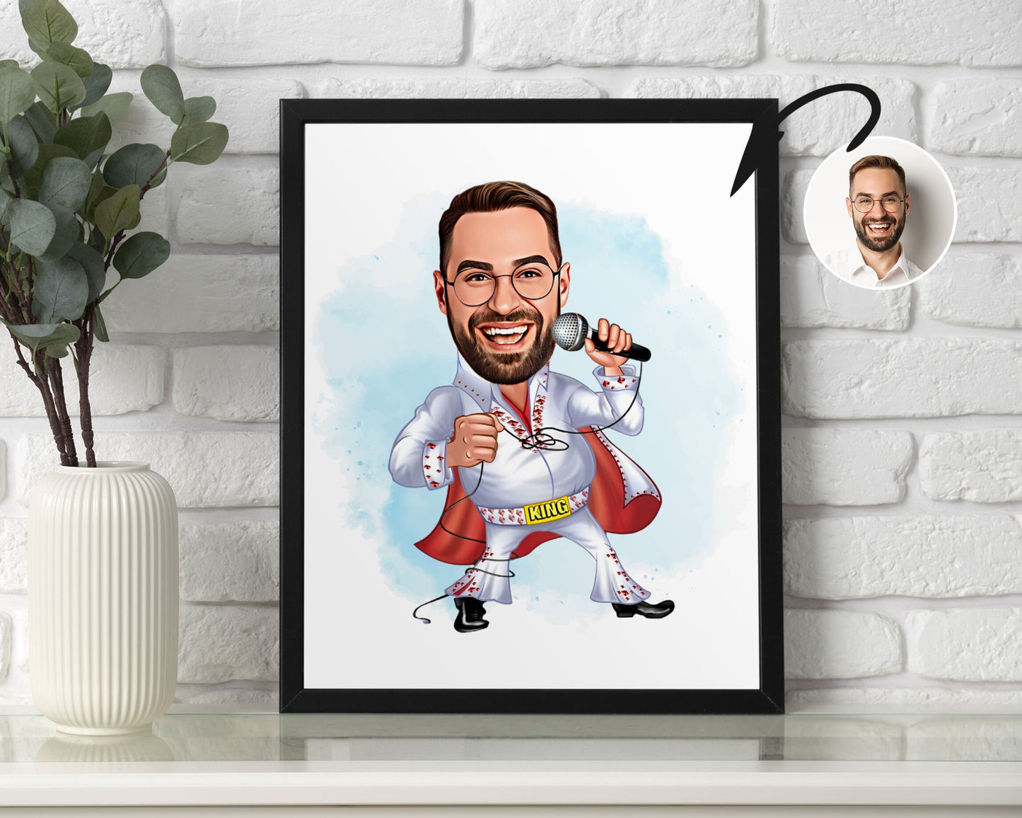 Personalised Elvis Presley Caricature