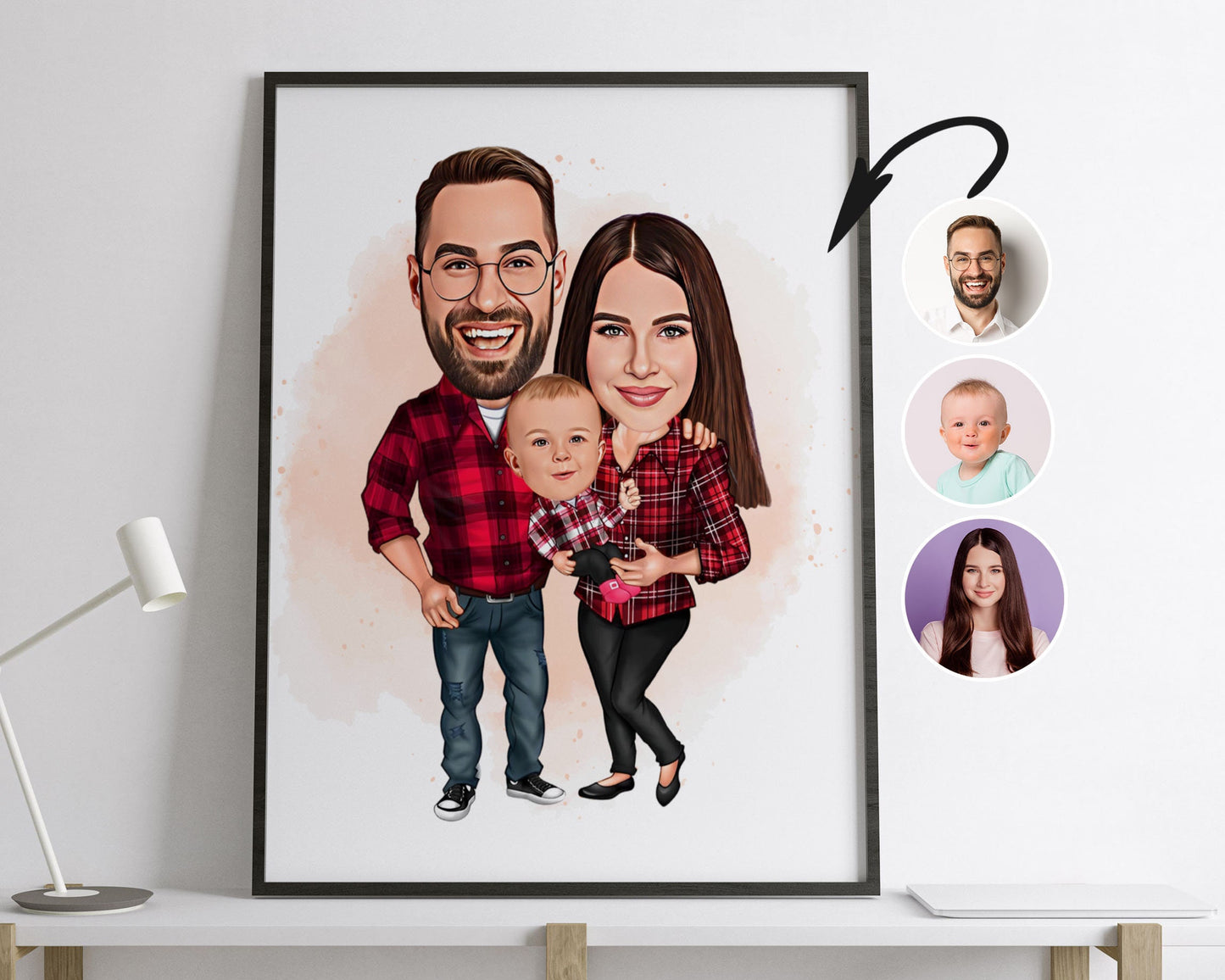 Personalised Family Caricature