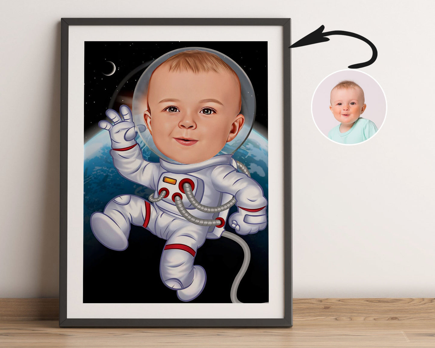 Personalised Austronaut Caricature