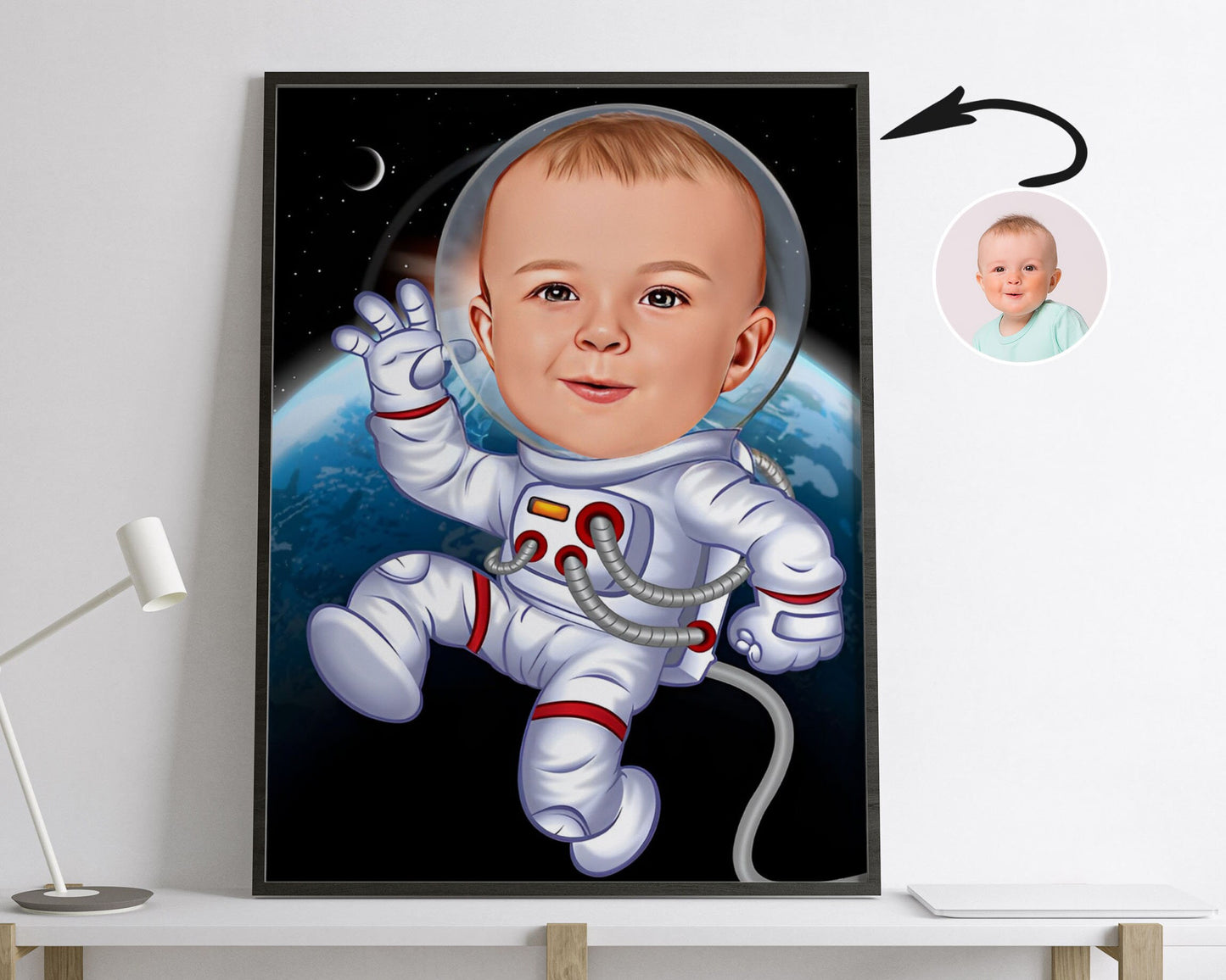 Personalised Austronaut Caricature