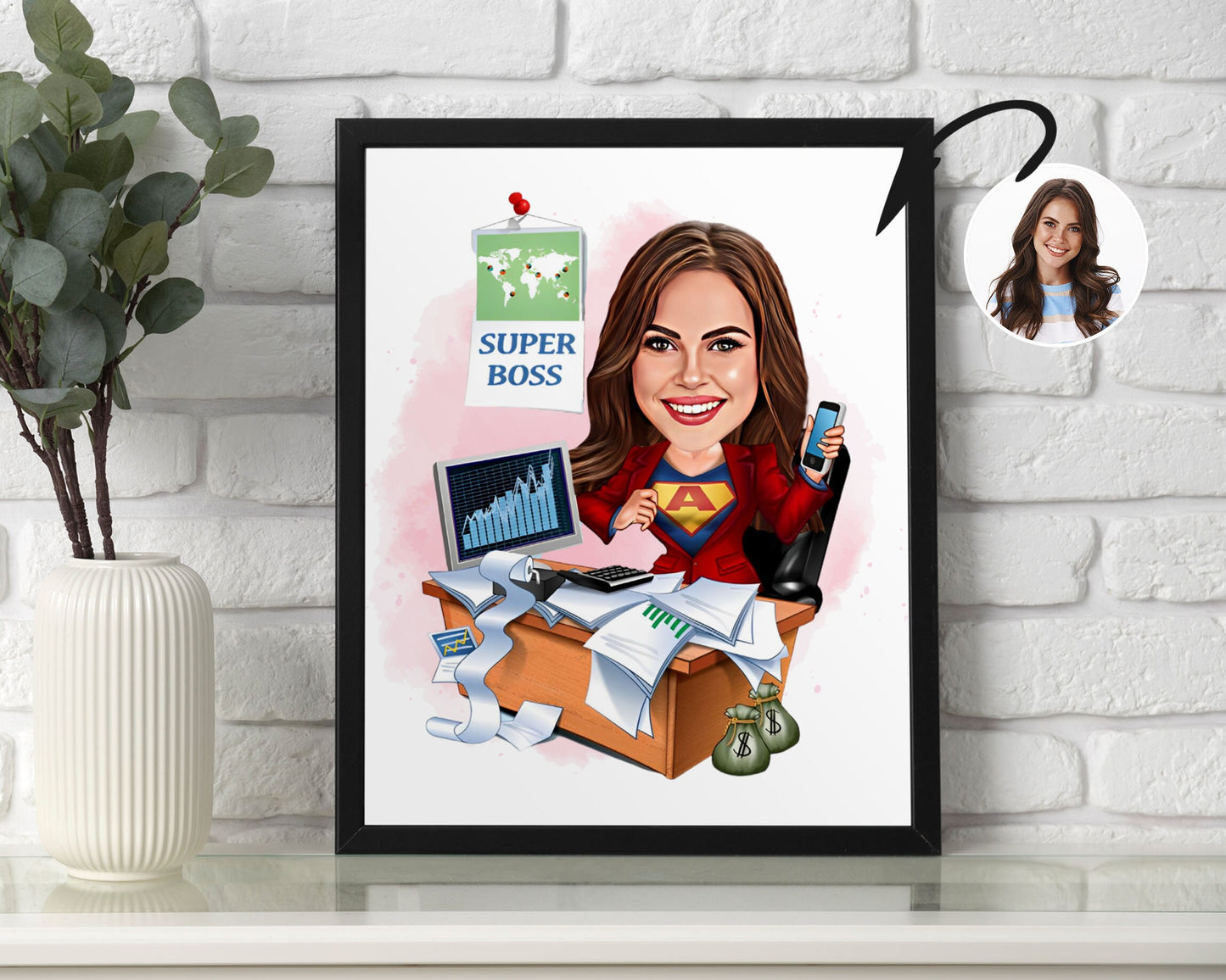 Personalised Boss Caricature