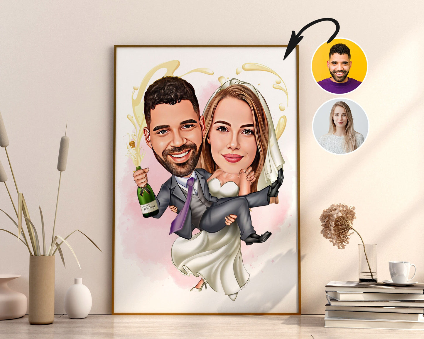 Personalised Wedding Caricature