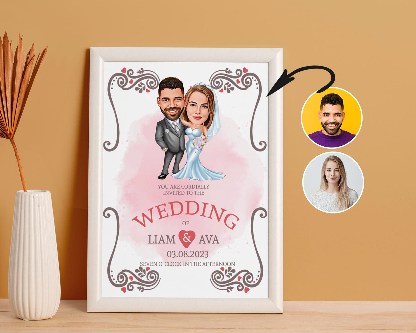 Personalised Wedding Caricature
