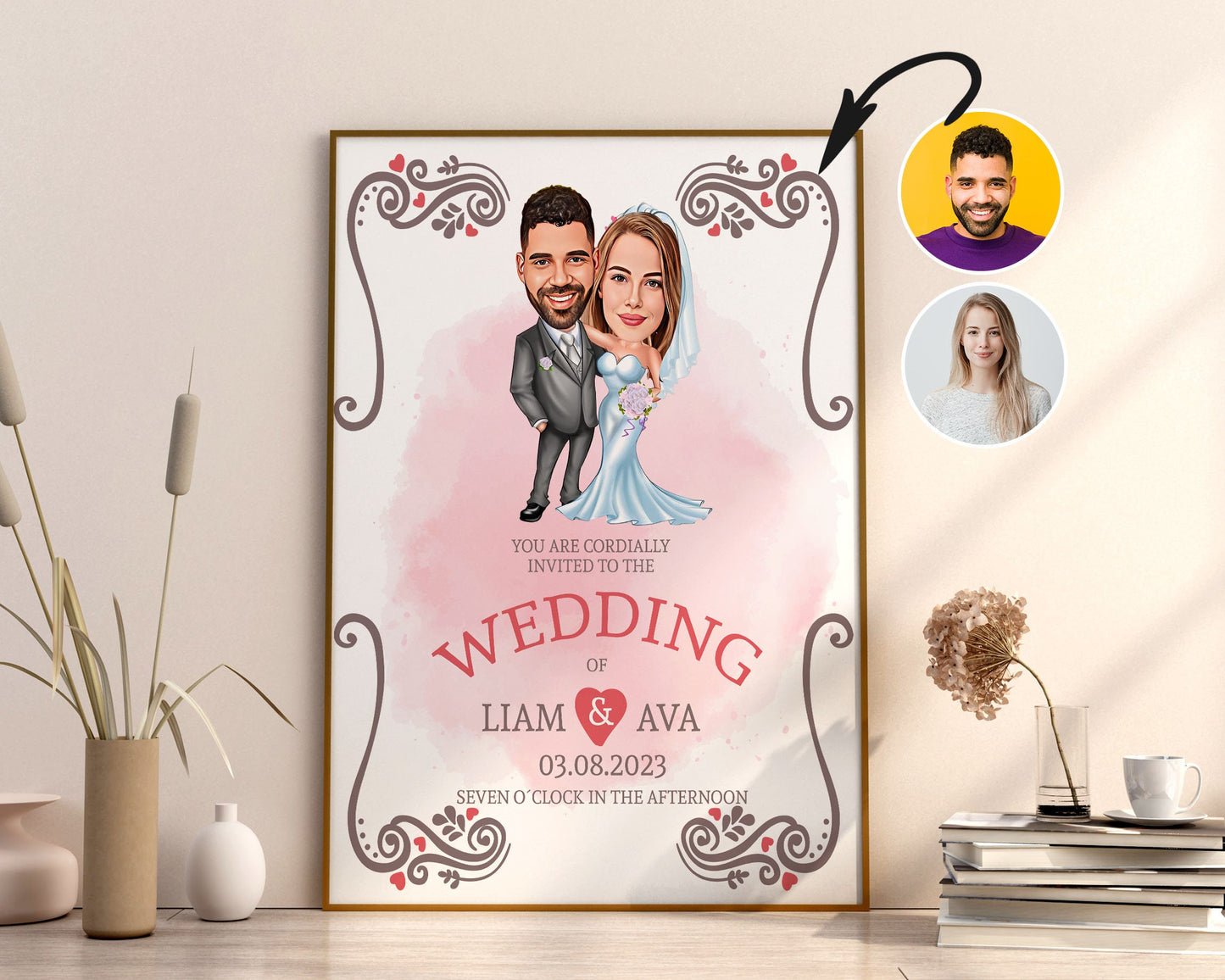 Personalised Wedding Caricature
