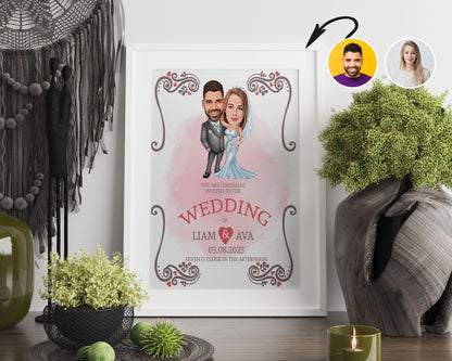 Personalised Wedding Caricature
