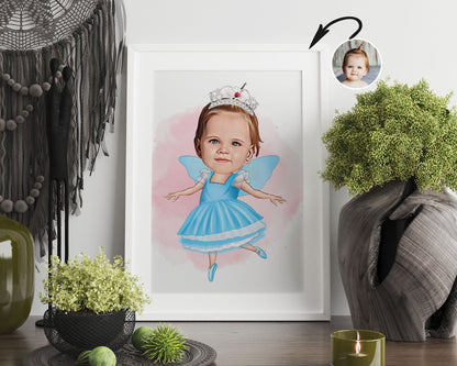 Personalised Baby Caricature