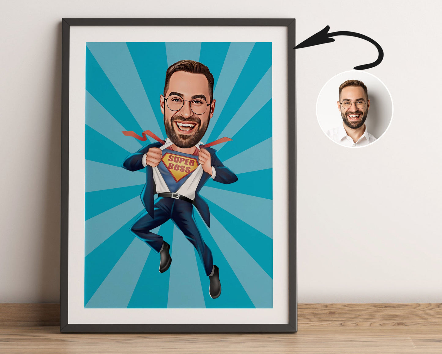 Personalised Boss Caricature
