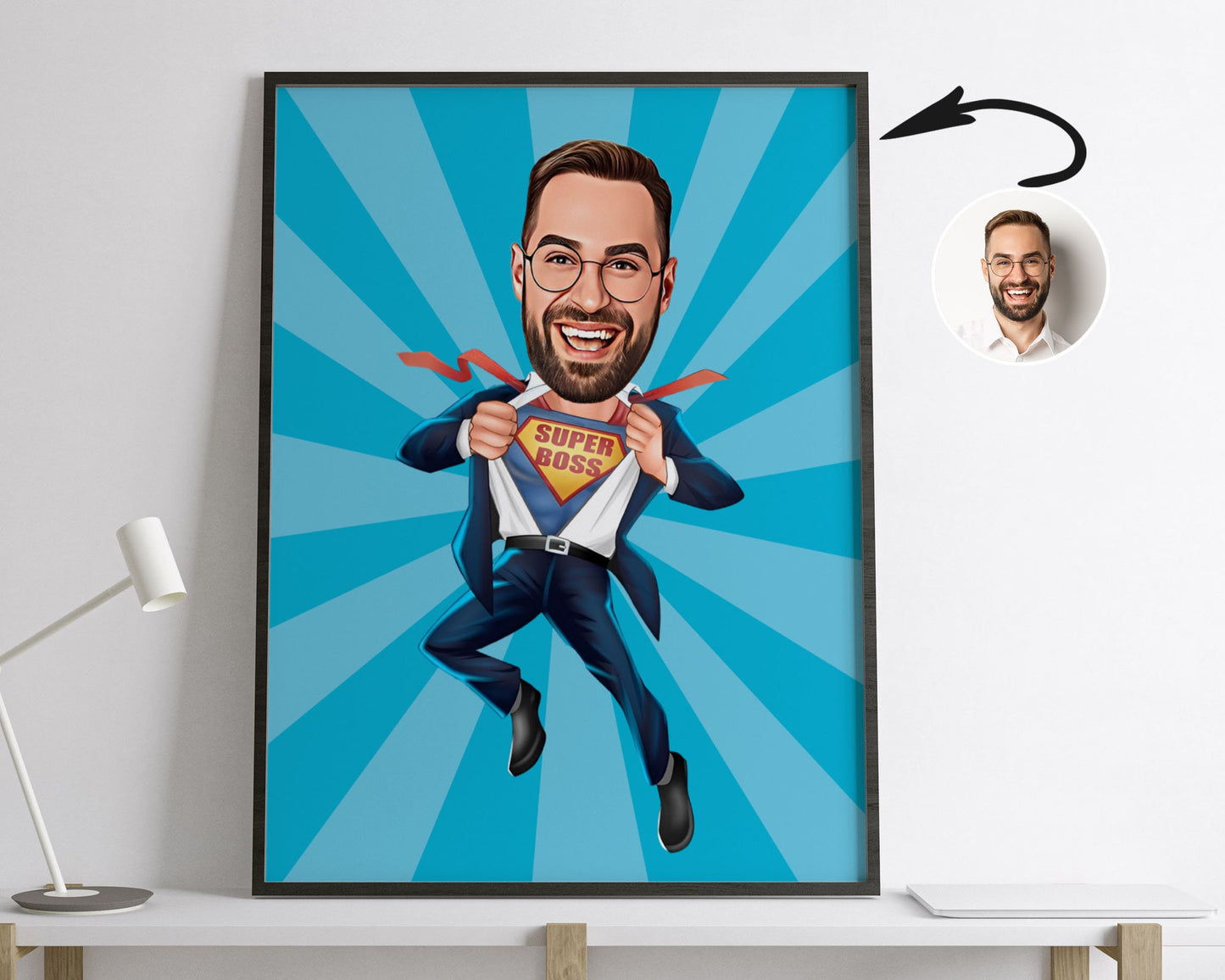 Personalised Boss Caricature