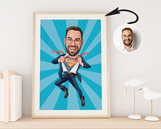 Personalised Boss Caricature