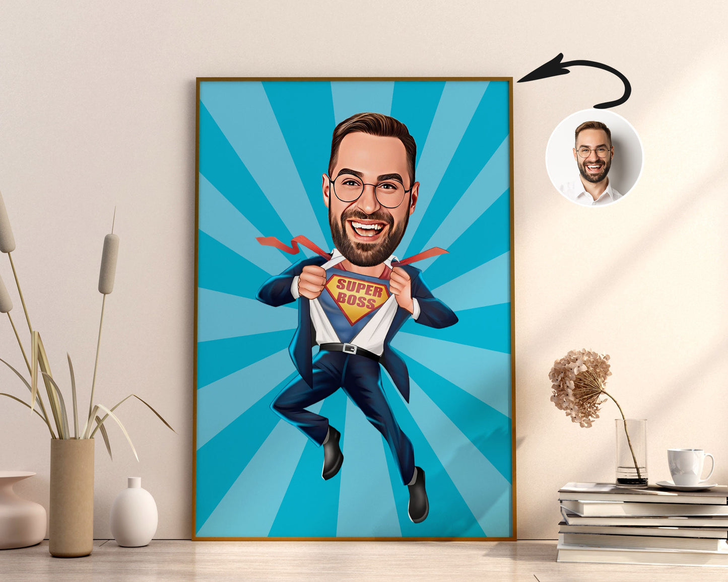 Personalised Boss Caricature