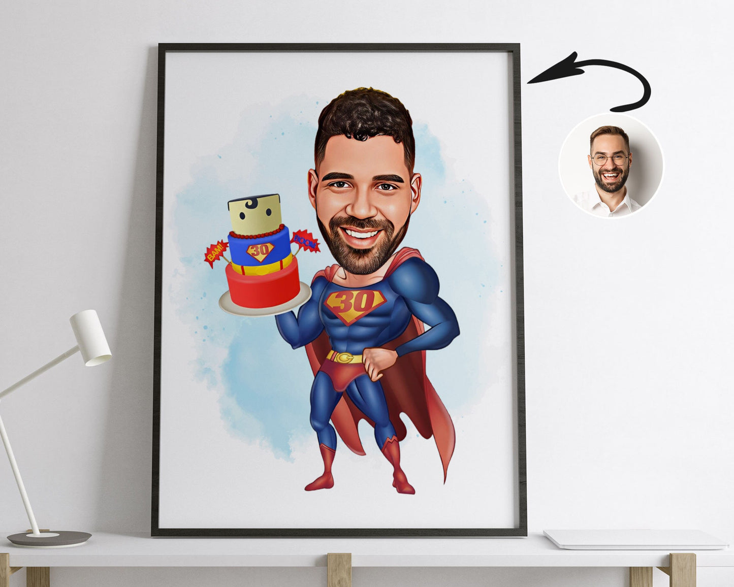 Personalised Super Hero Caricature