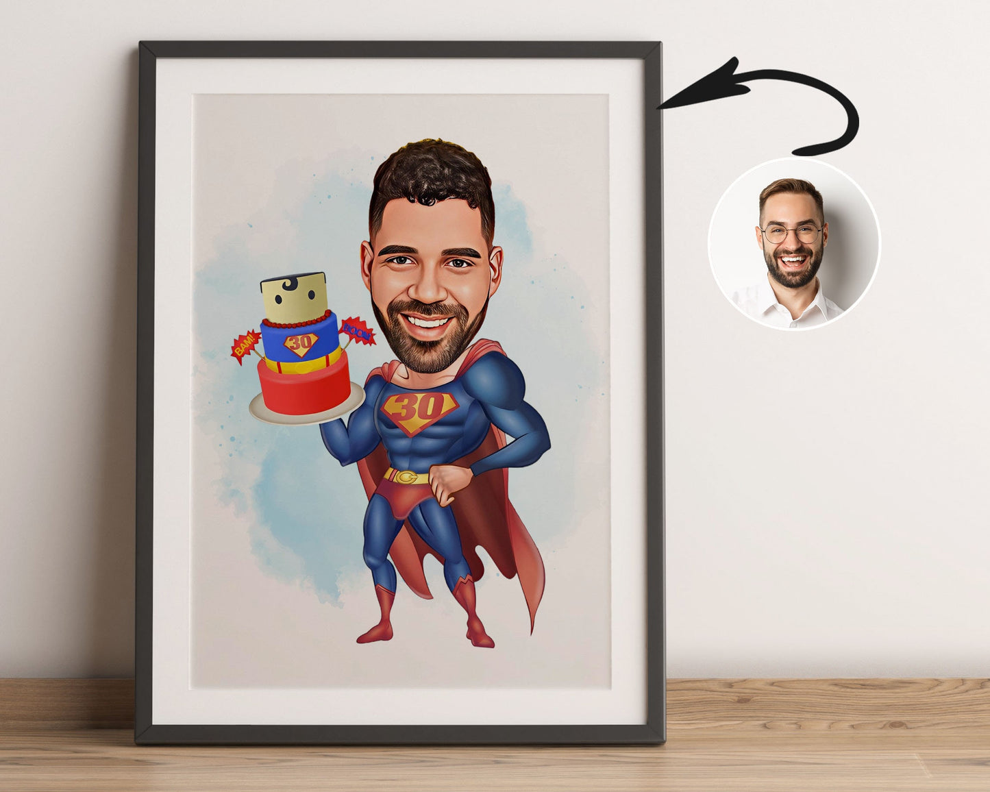 Personalised Super Hero Caricature