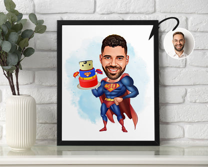 Personalised Super Hero Caricature