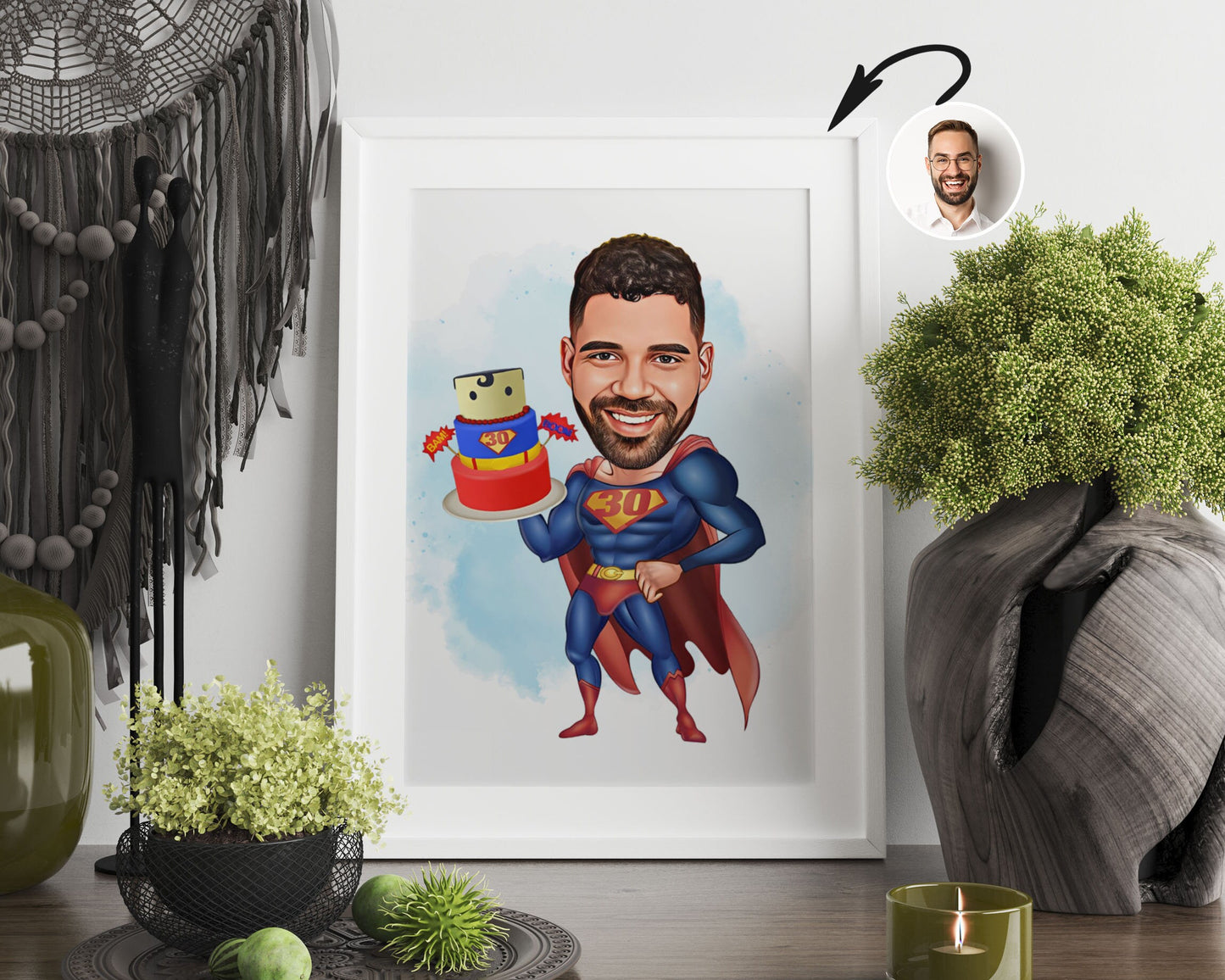 Personalised Super Hero Caricature