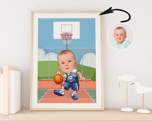 Personalised Basketball Caricature