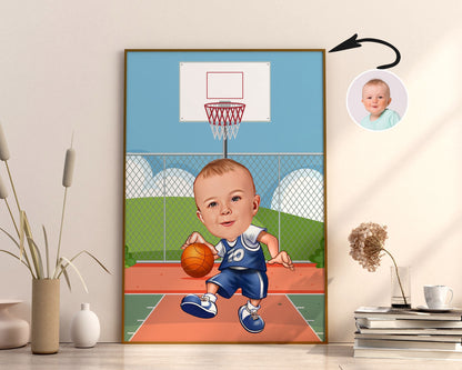 Personalised Basketball Caricature