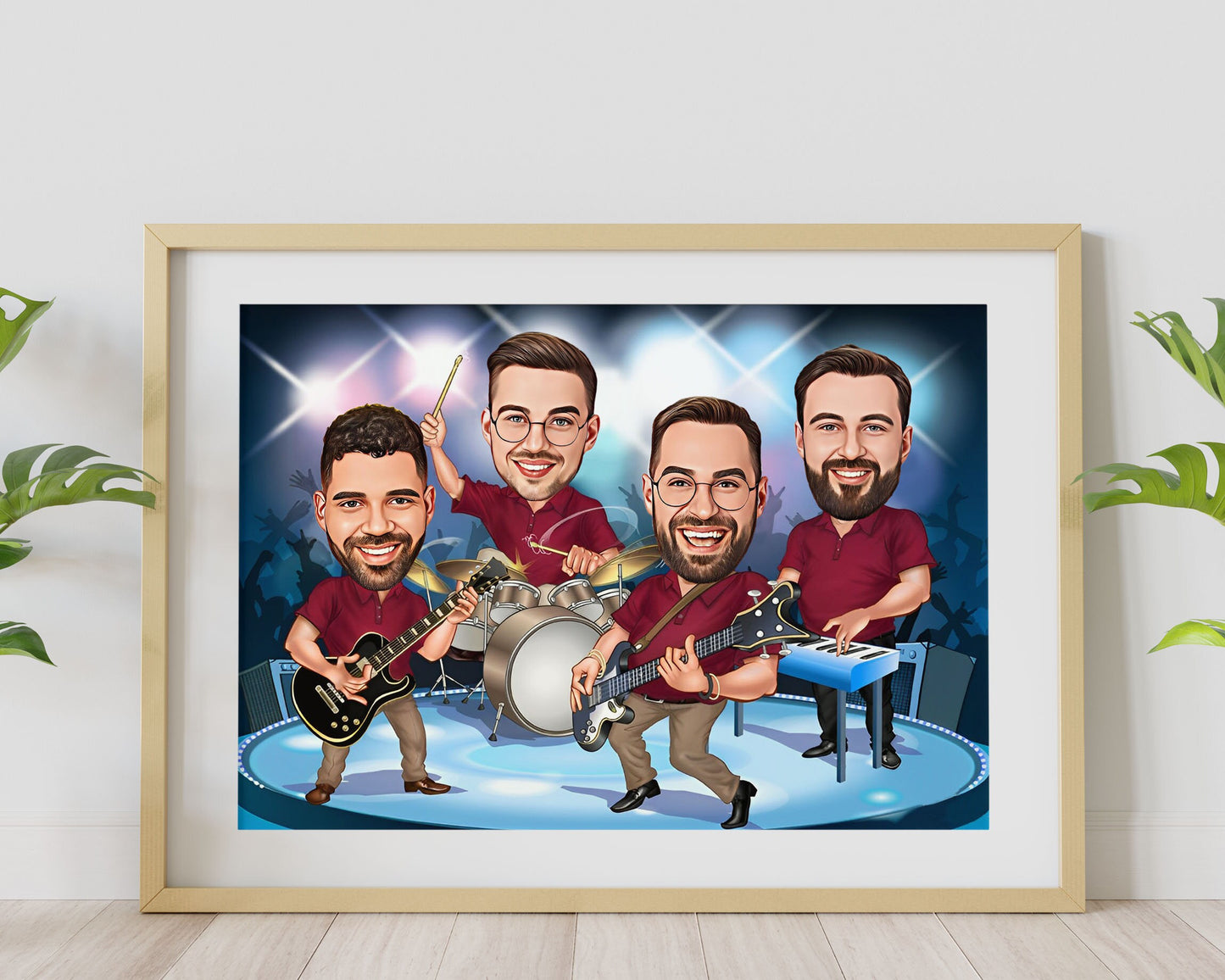 Personalised Band Caricature