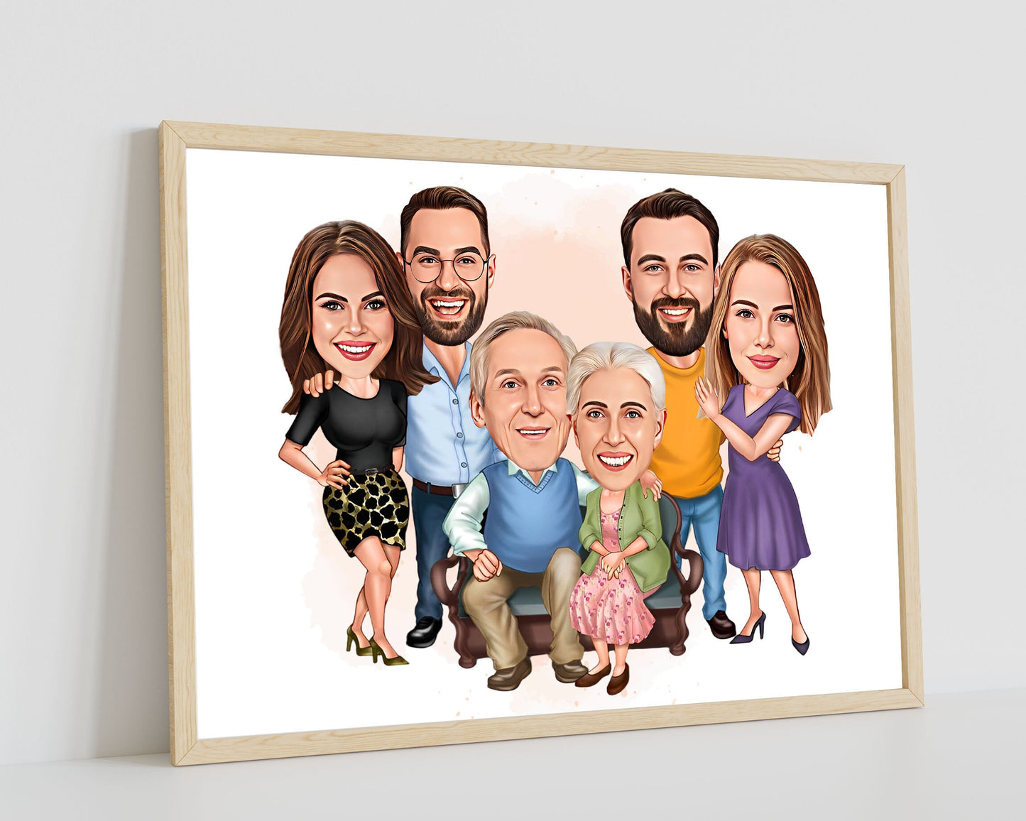 Personalised Family Caricature