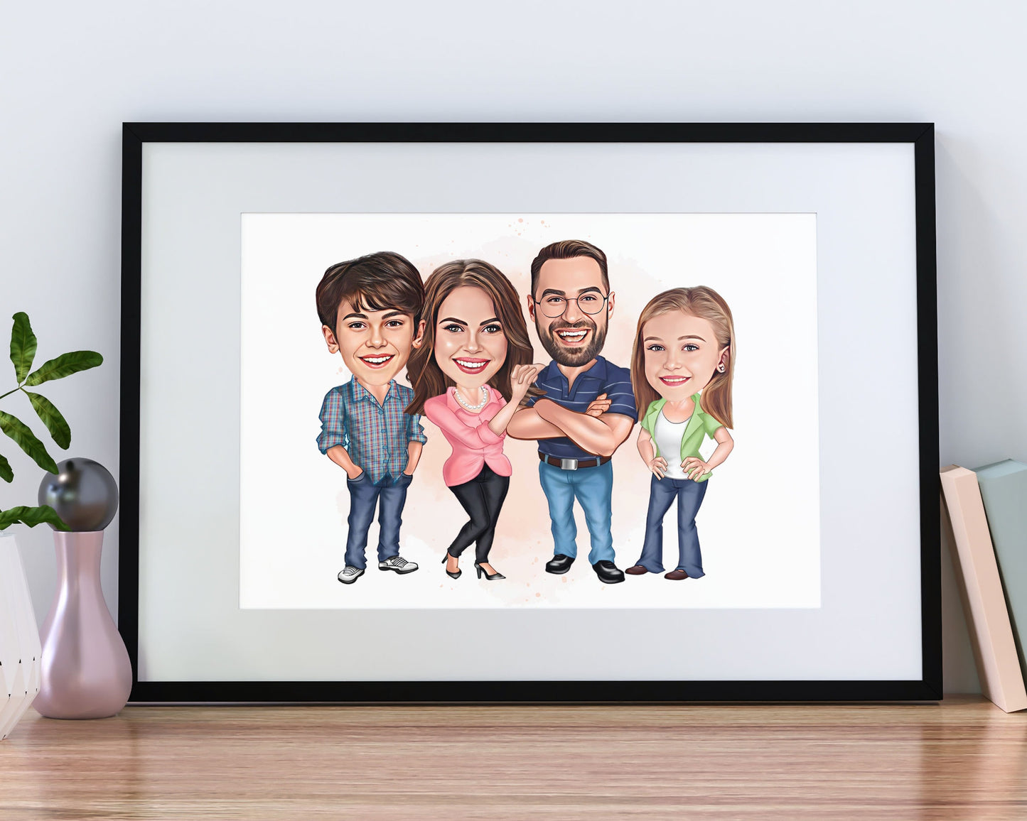 Personalised Family Caricature