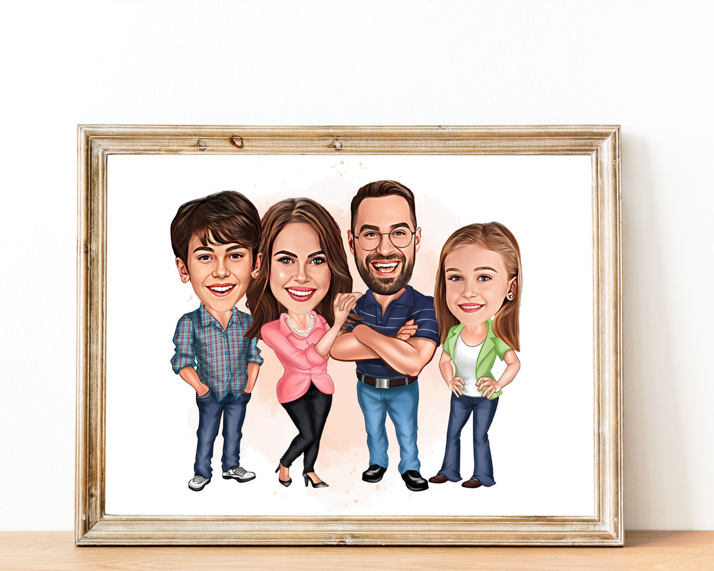 Personalised Family Caricature