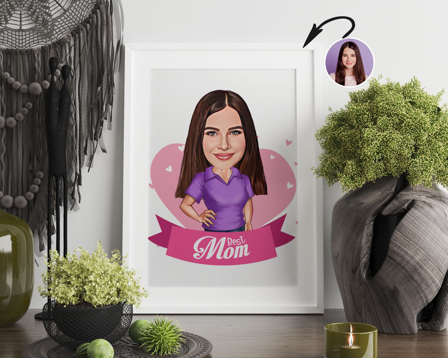 Personalised Mother's Day Caricature