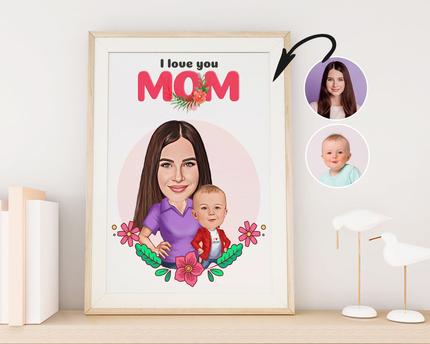 Personalised Mother's Day Caricature