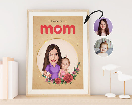Personalised Mother's Day Caricature