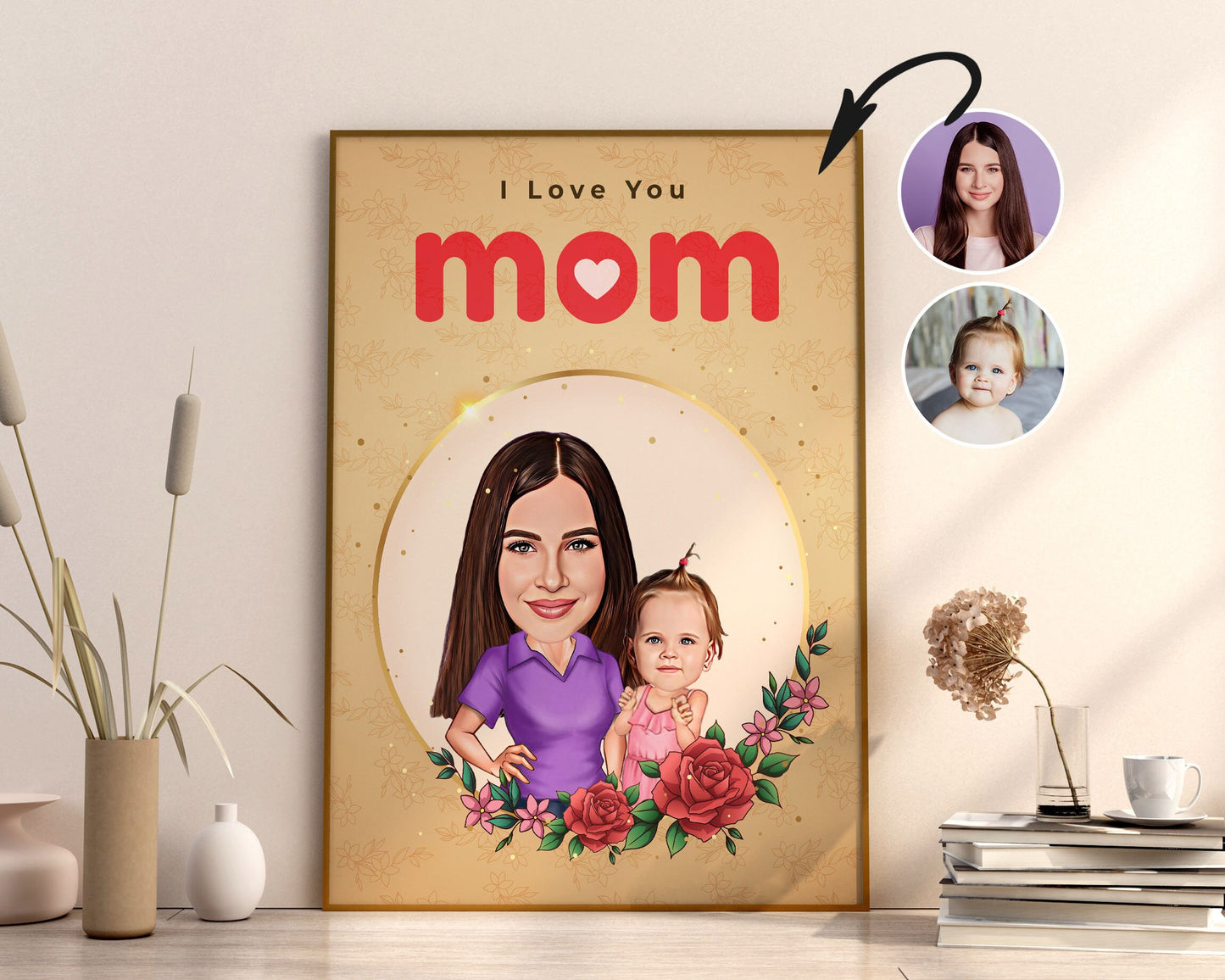 Personalised Mother's Day Caricature