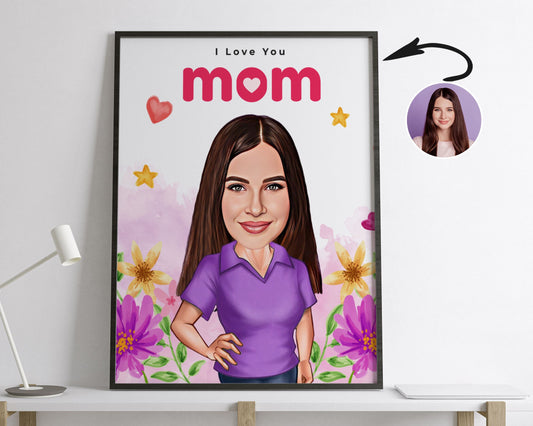 Personalised Mother's Day Caricature
