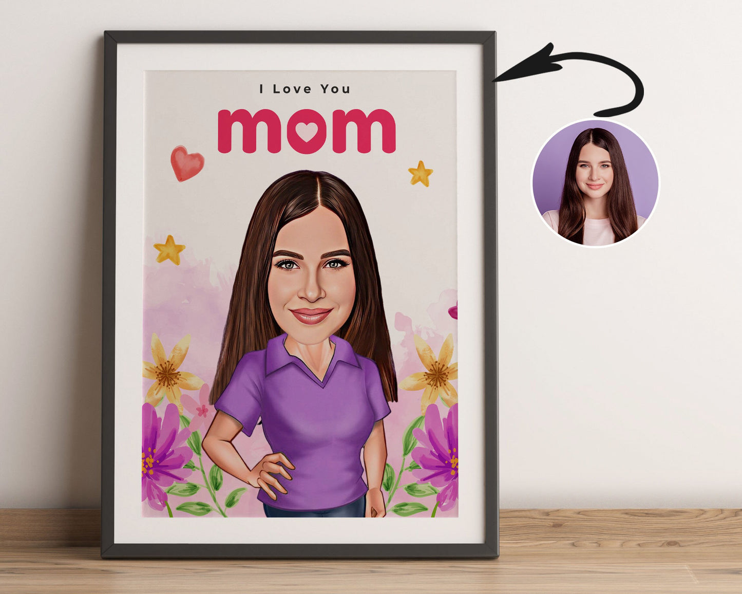 Personalised Mother's Day Caricature