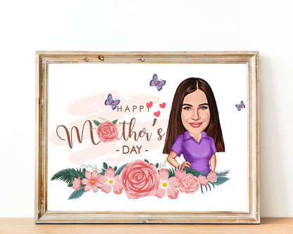 Personalised Mother's Day Caricature