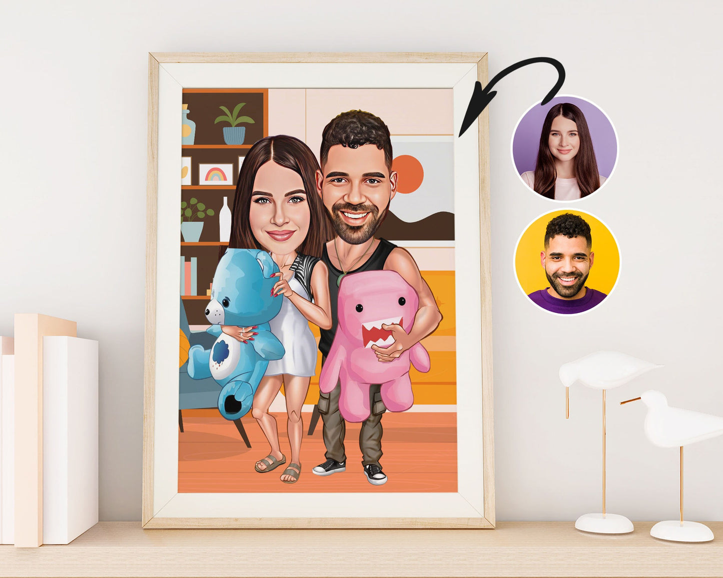 Personalised Couple Caricature