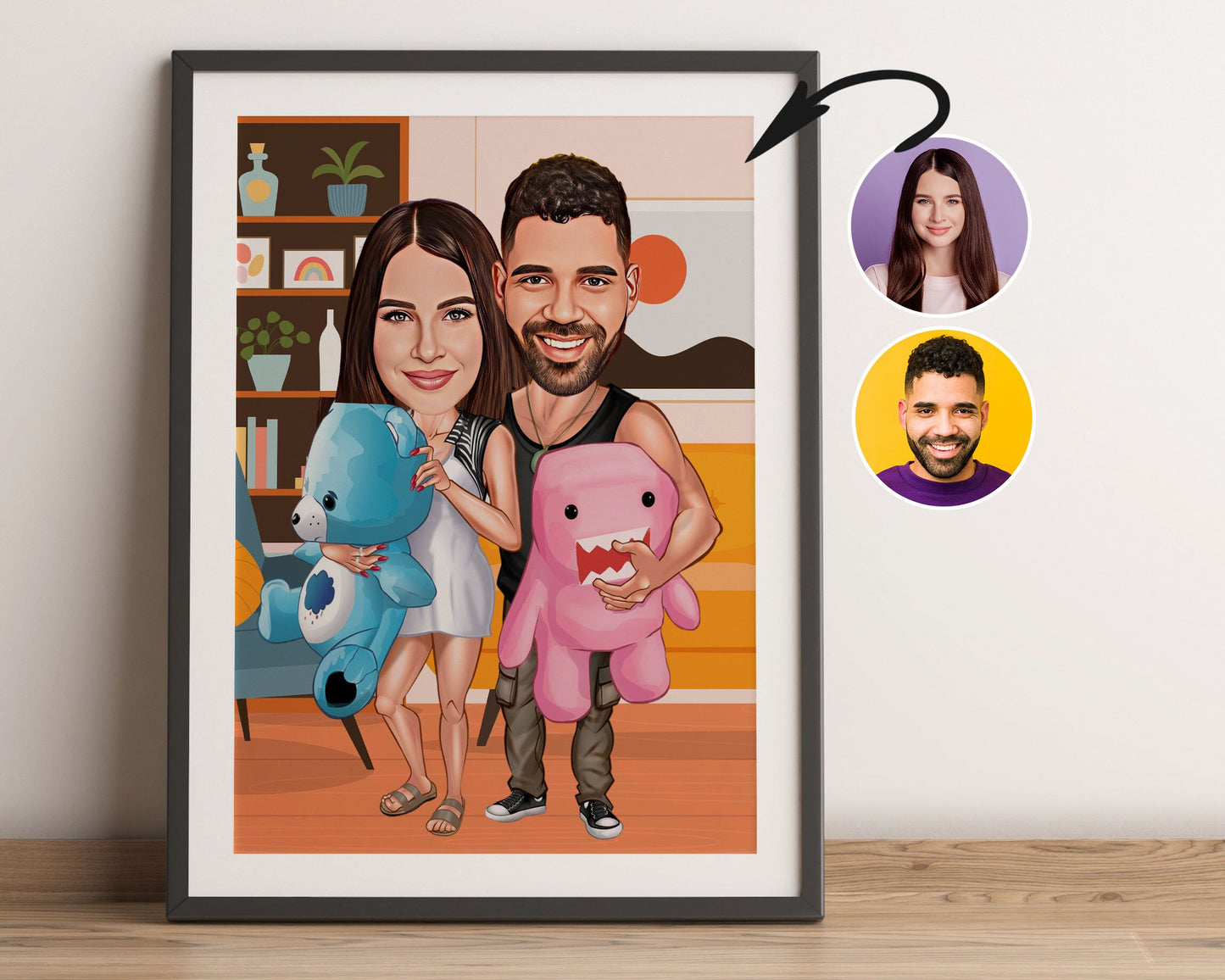 Personalised Couple Caricature