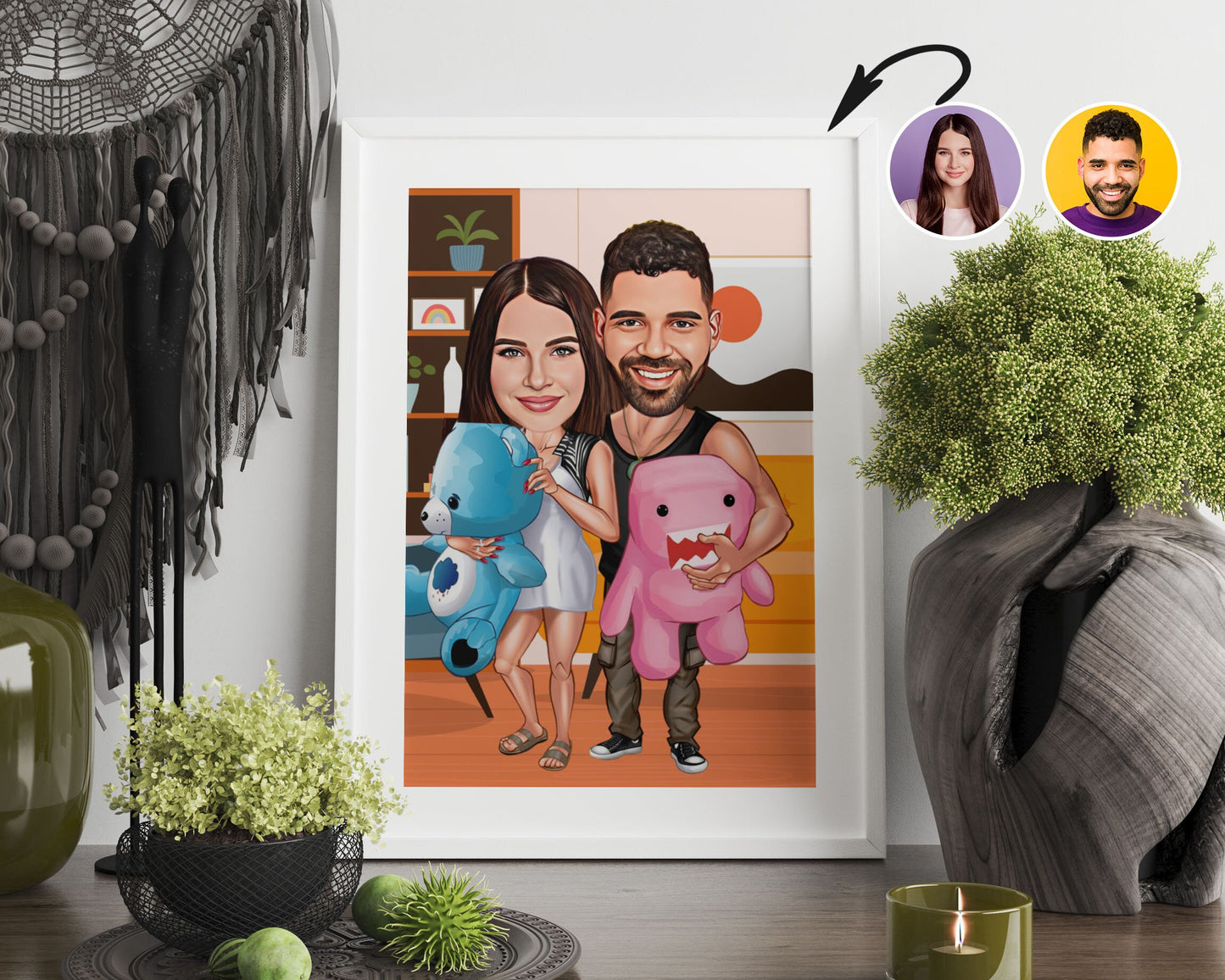 Personalised Couple Caricature