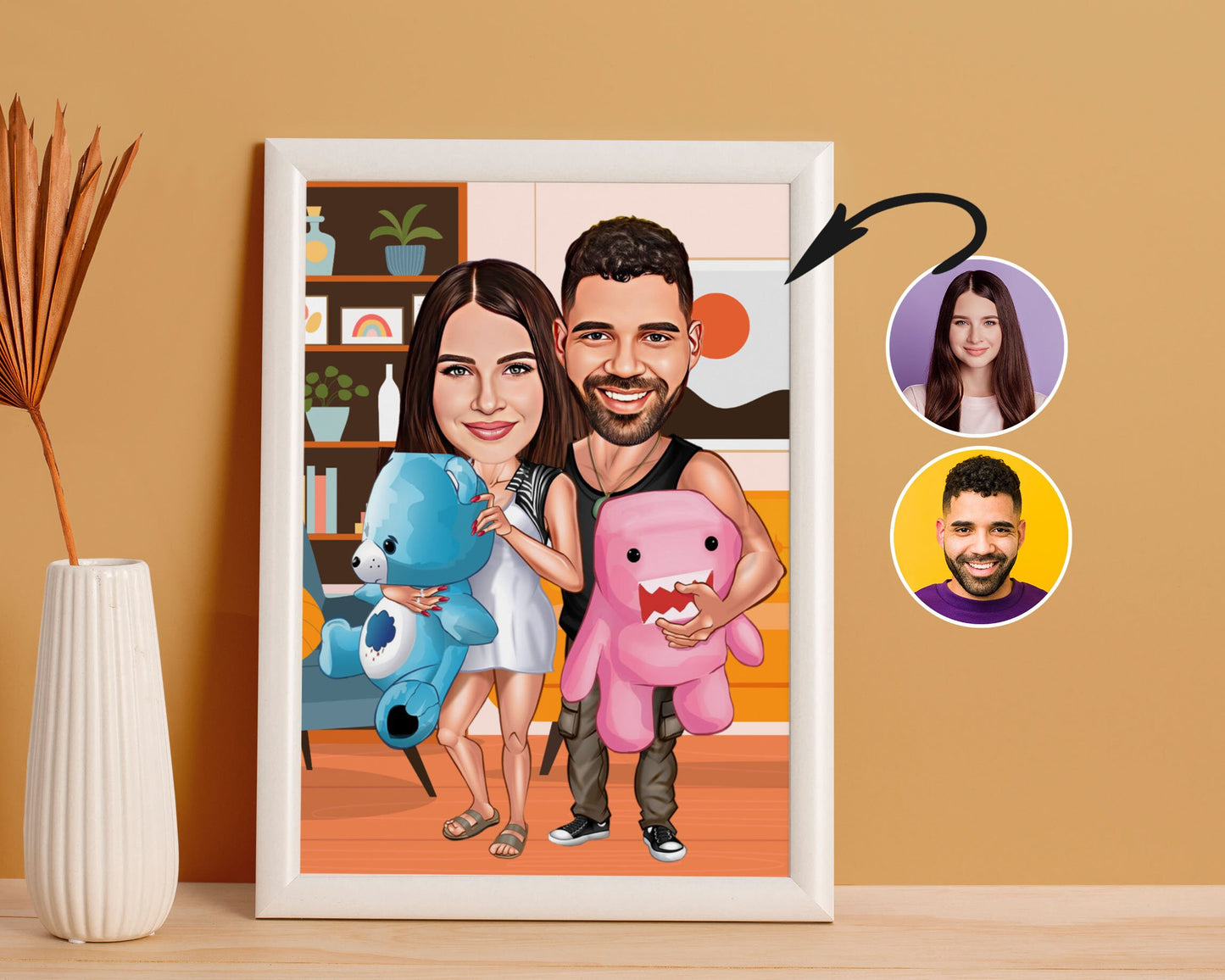 Personalised Couple Caricature